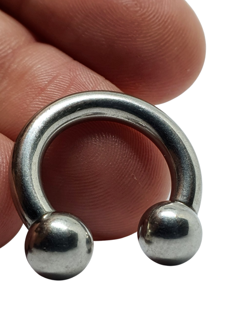 Horseshoe CBB 6 Gauge Body Piercing Rings 316L Stainless Steel